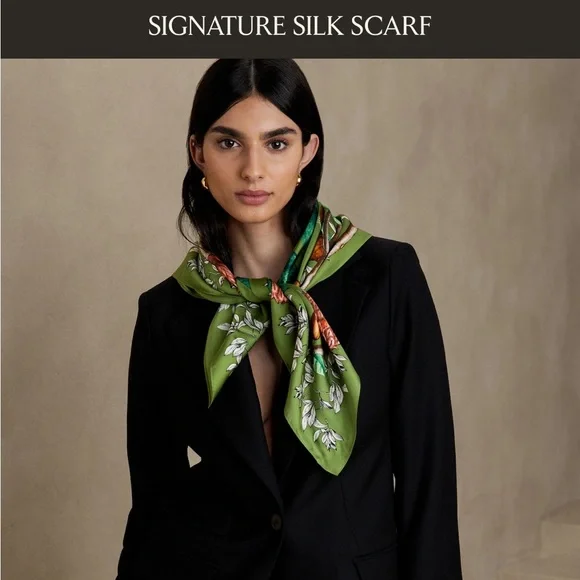 Banana republic silk scarf online